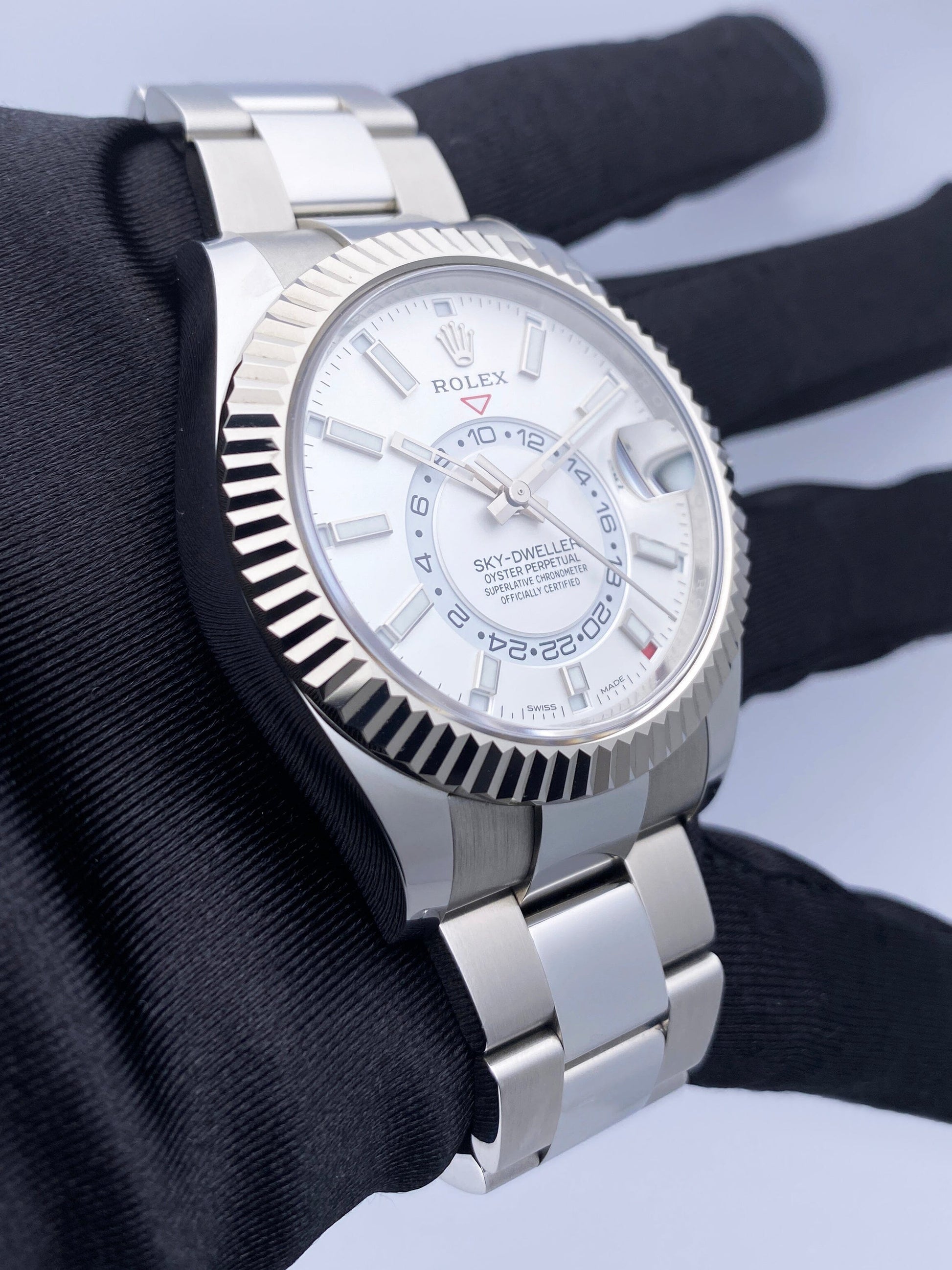 Rolex Sky-Dweller 326934 White Dial Steel Gold Mens Watch - Watches
