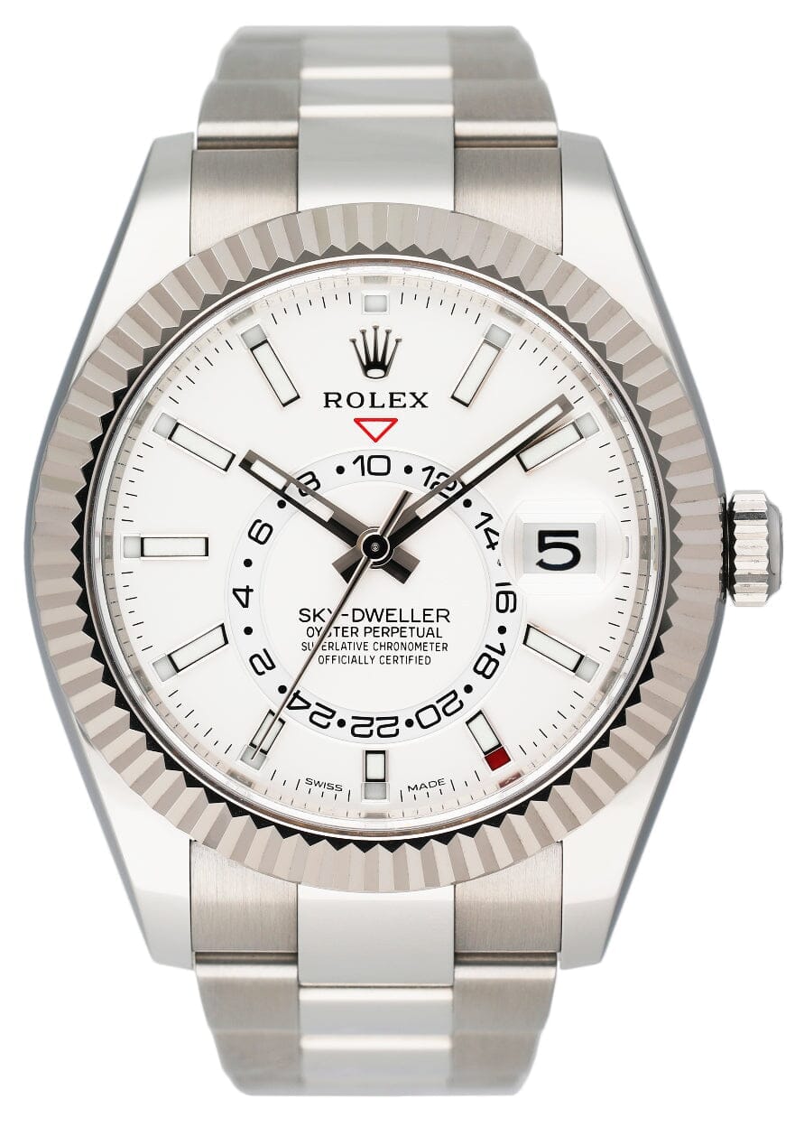Rolex Sky-Dweller 326934 White Dial Steel Gold Mens Watch - Watches
