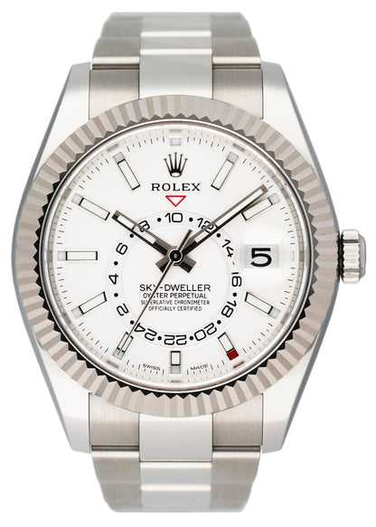 Rolex Sky-Dweller 326934 White Dial Steel Gold Mens Watch - Watches