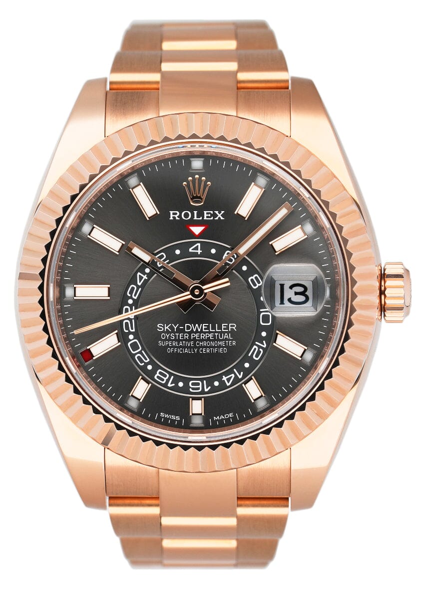 Rolex Sky-Dweller 326935 Slate Dial Mens Watch Box Papers - Watches
