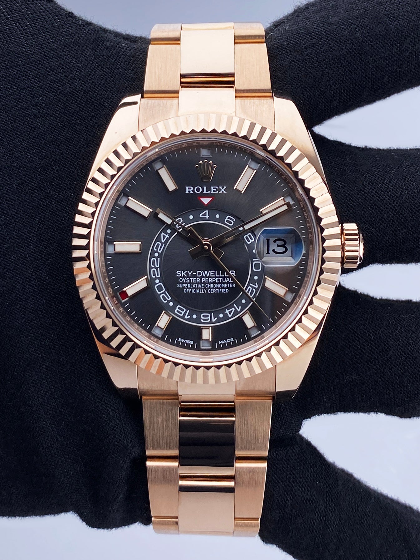 Rolex Sky-Dweller 326935 Slate Dial Mens Watch Box Papers - Watches