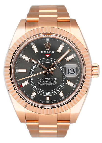 Rolex Sky-Dweller 326935 Slate Dial Mens Watch Box Papers - Watches