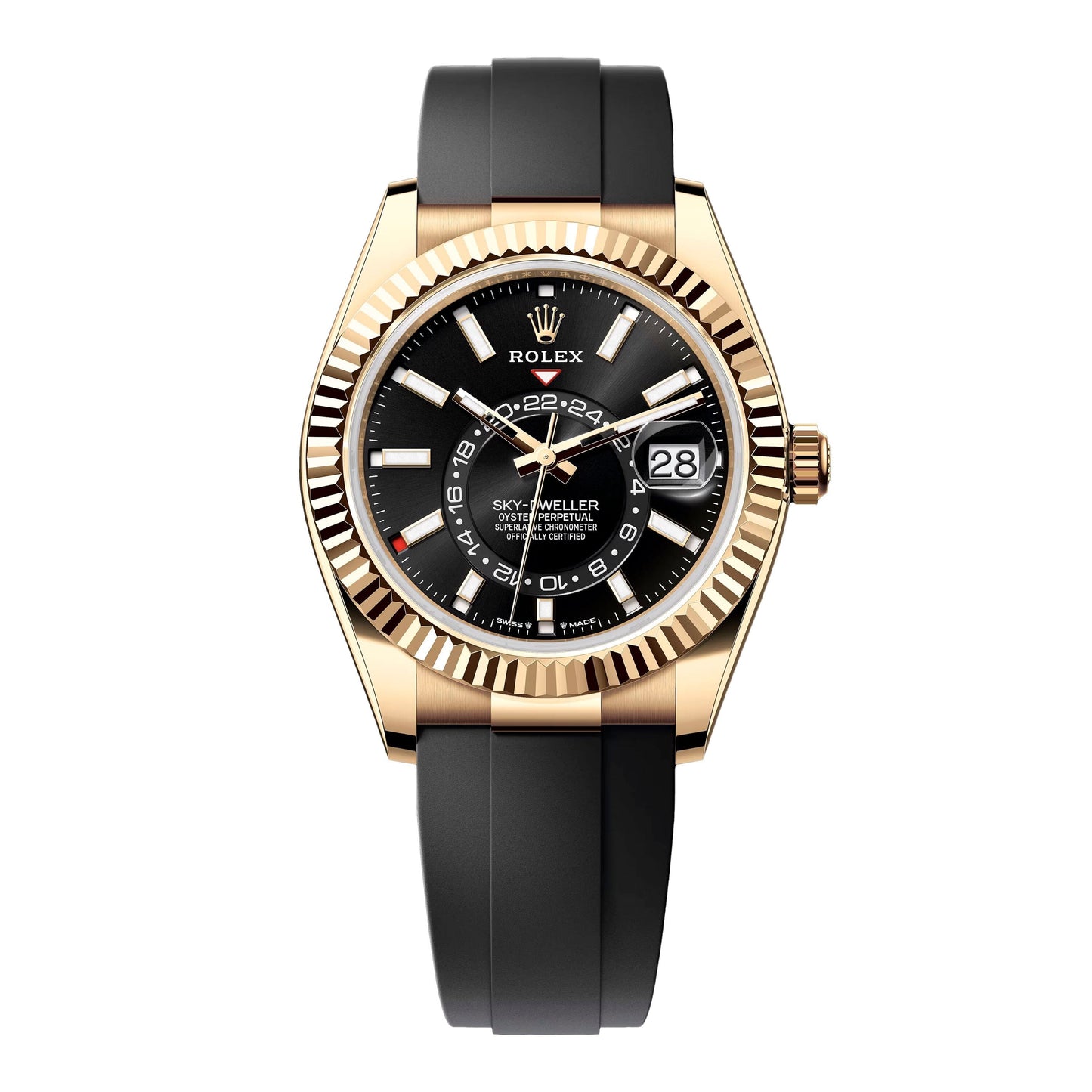 Rolex Sky-Dweller 336238 Black Dial Mens Watch Box Papers - Watches