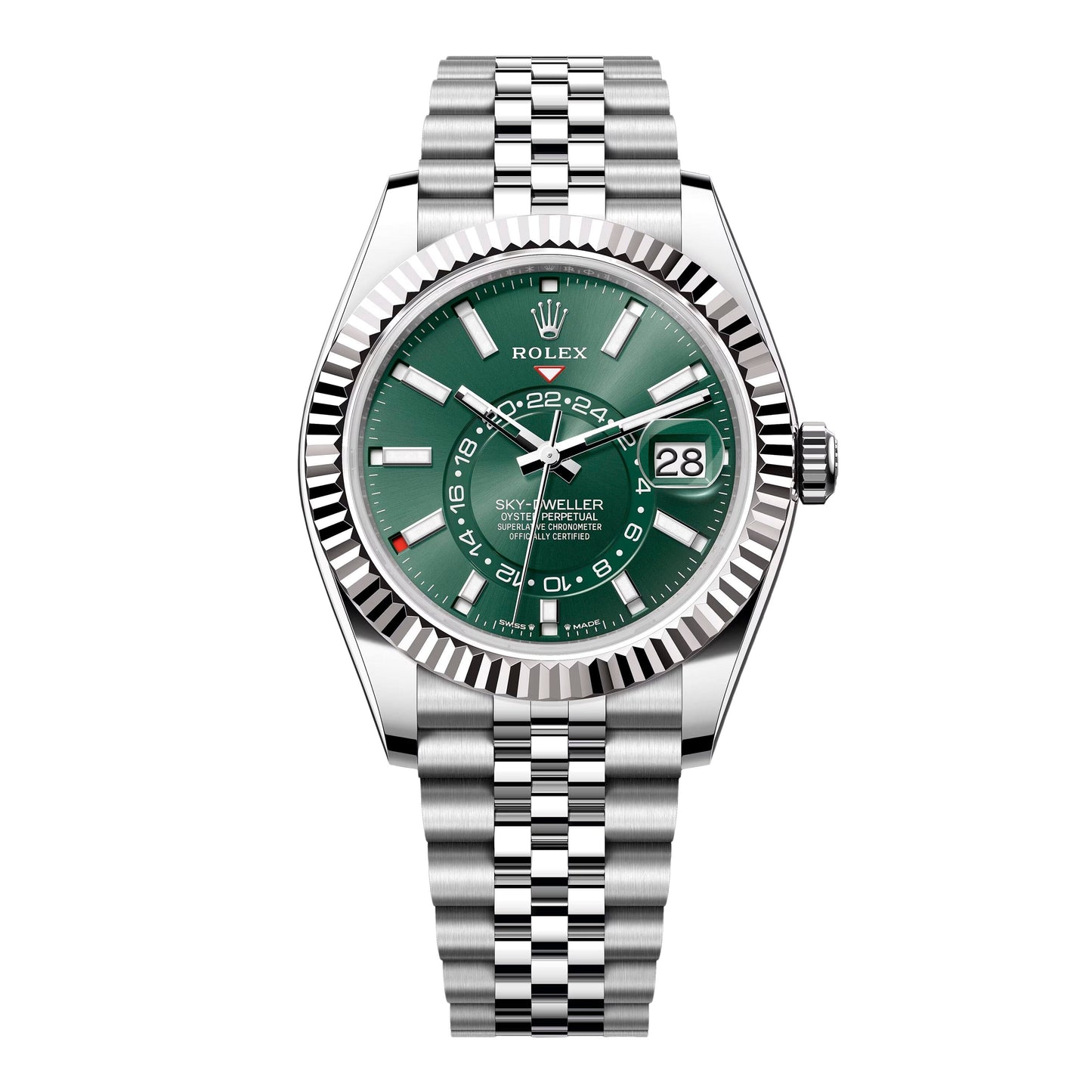 Rolex Sky-Dweller 336934 Green Dial Mens Watch Box Papers - Watches