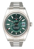 Rolex Sky-Dweller 336934 Green Dial Mens Watch Box Papers - Watches