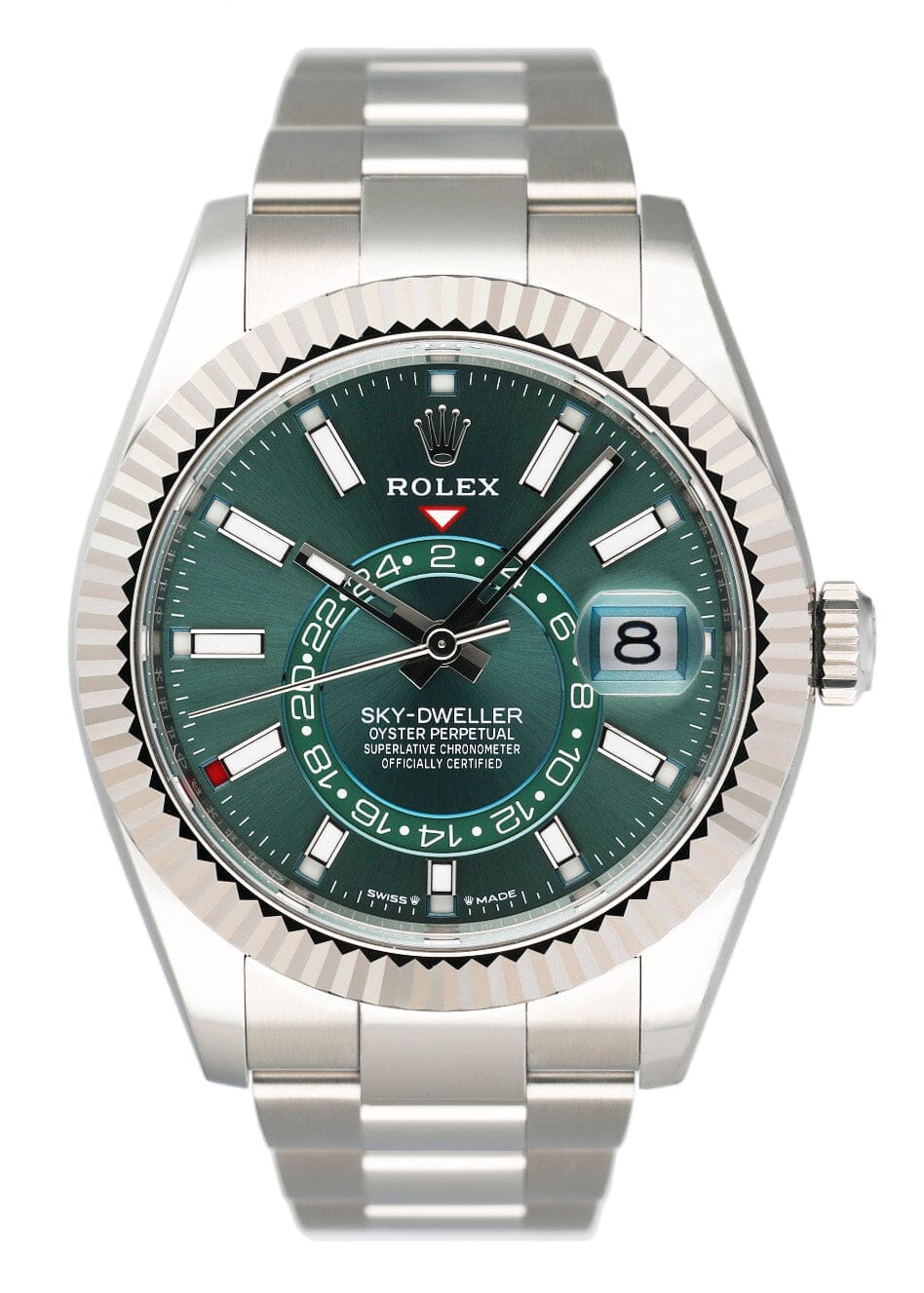 Rolex Sky-Dweller 336934 Green Dial Mens Watch Box Papers - Watches