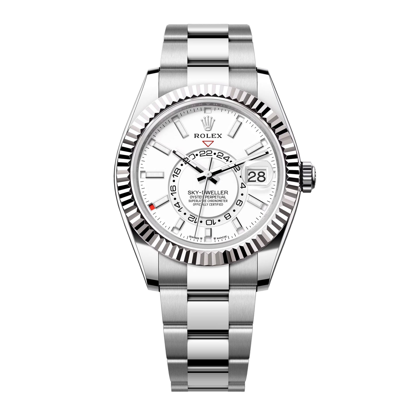 Rolex Sky-Dweller 336934 White Dial Mens Watch Box Papers