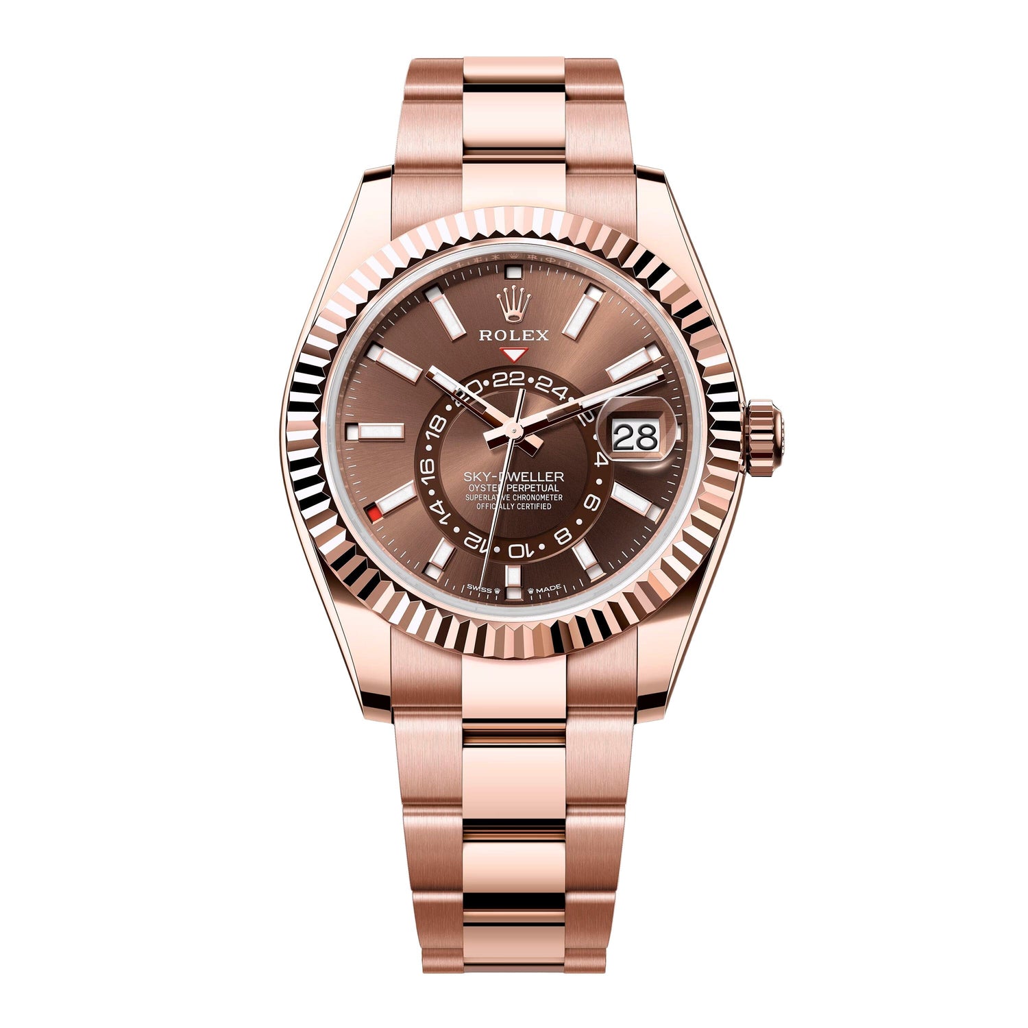 Rolex Sky-Dweller 336935 Chocolate Dial Mens Watch Box Papers - Watches