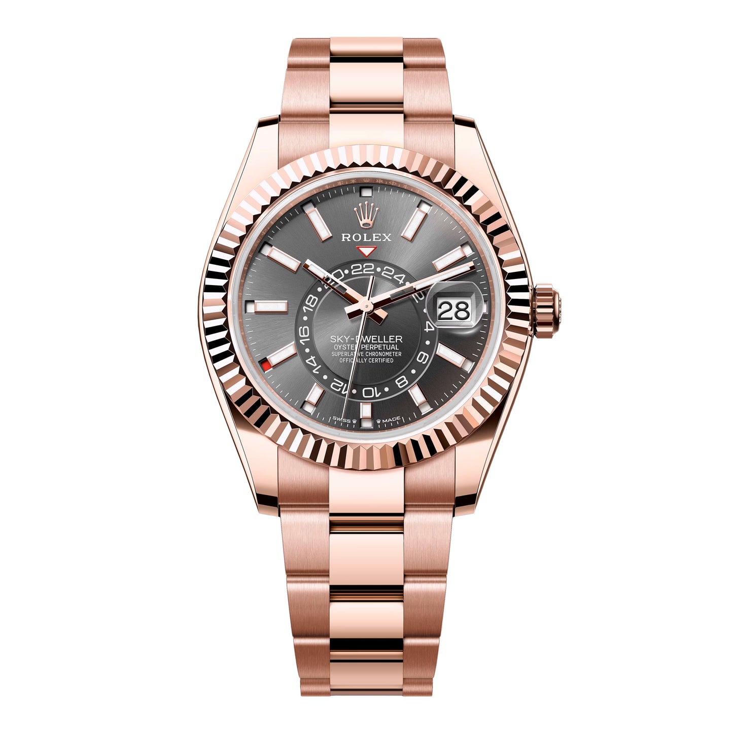 Rolex Sky-Dweller 336935 Slate Dial Mens Watch Box Papers