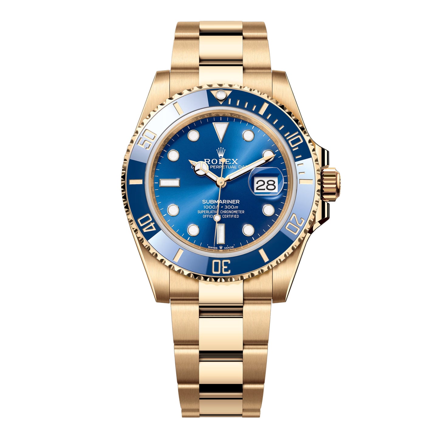 Rolex Submariner 126618LB Blue Dial 18K Yellow Gold Mens Watch Box Papers - Watches