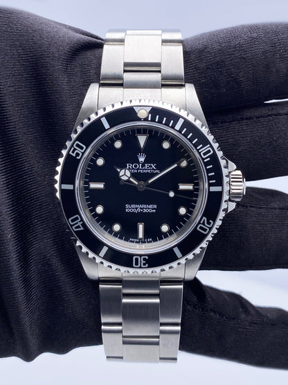 Rolex Submariner 14060 No Date Mens Watch Box Papers