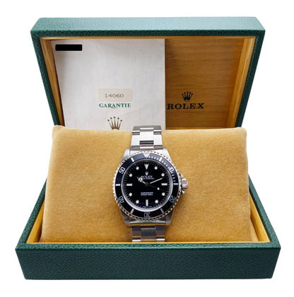 Rolex Submariner 14060 No Date Mens Watch Box Papers