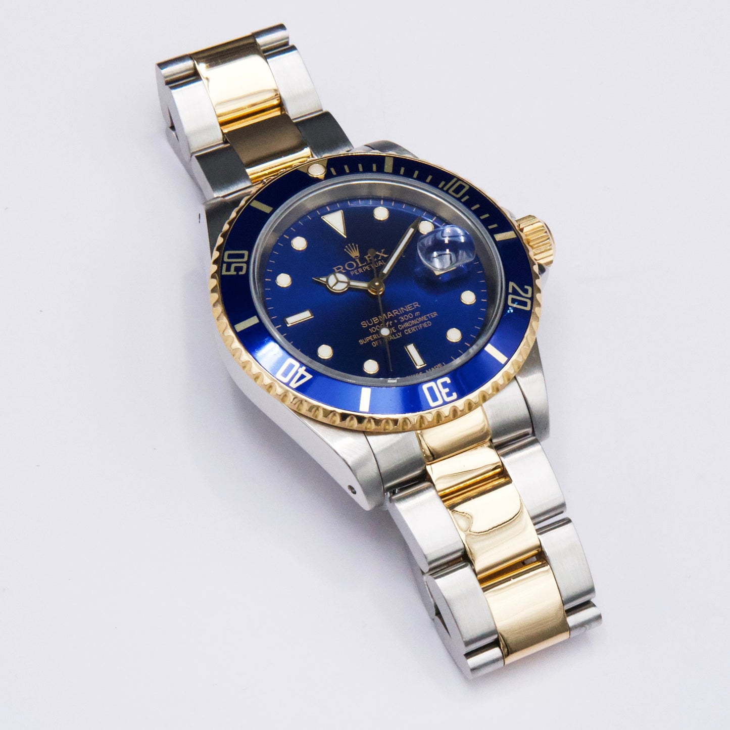 Rolex Submariner 16613 Blue Dial Mens Watch - Virtual
