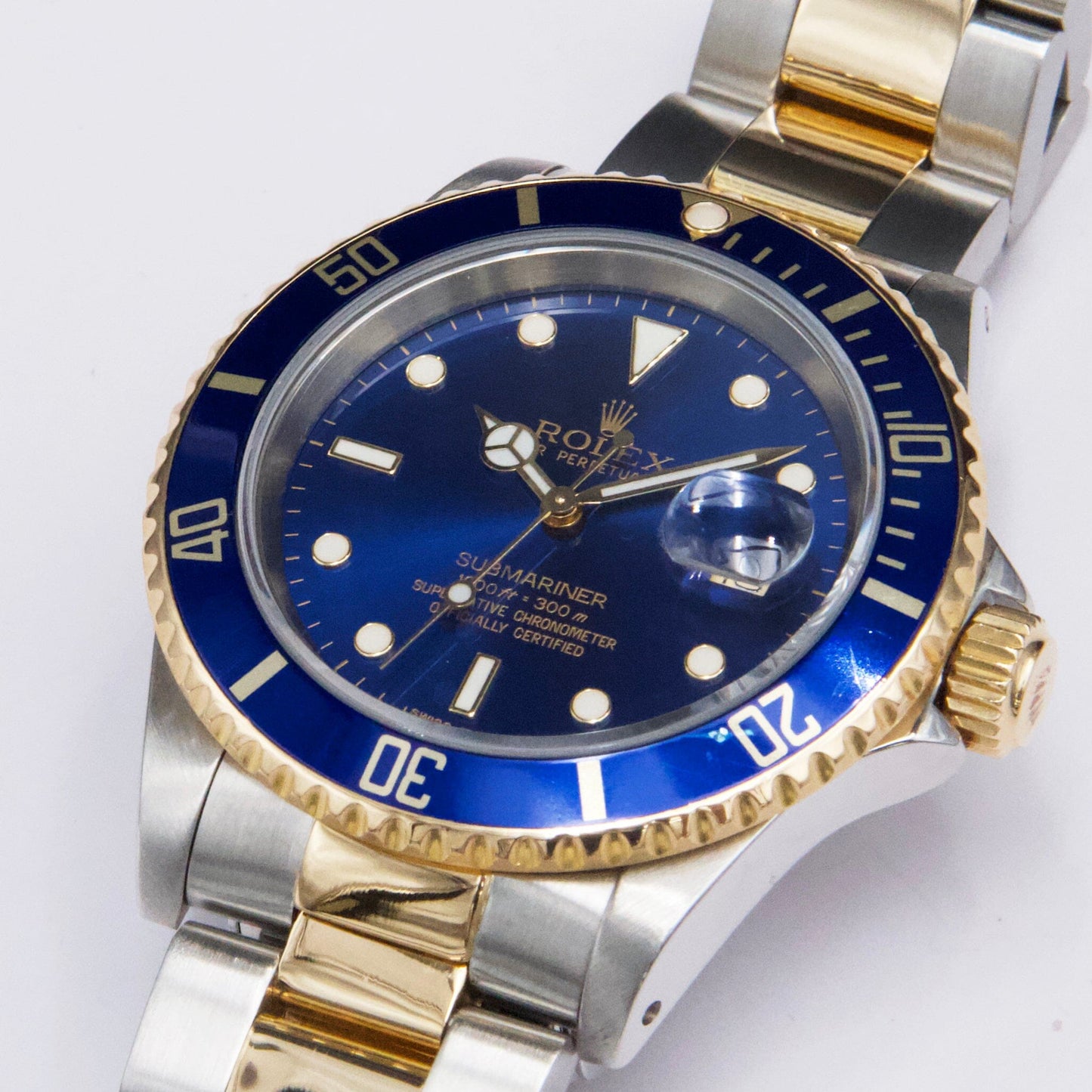 Rolex Submariner 16613 Blue Dial Mens Watch - Virtual