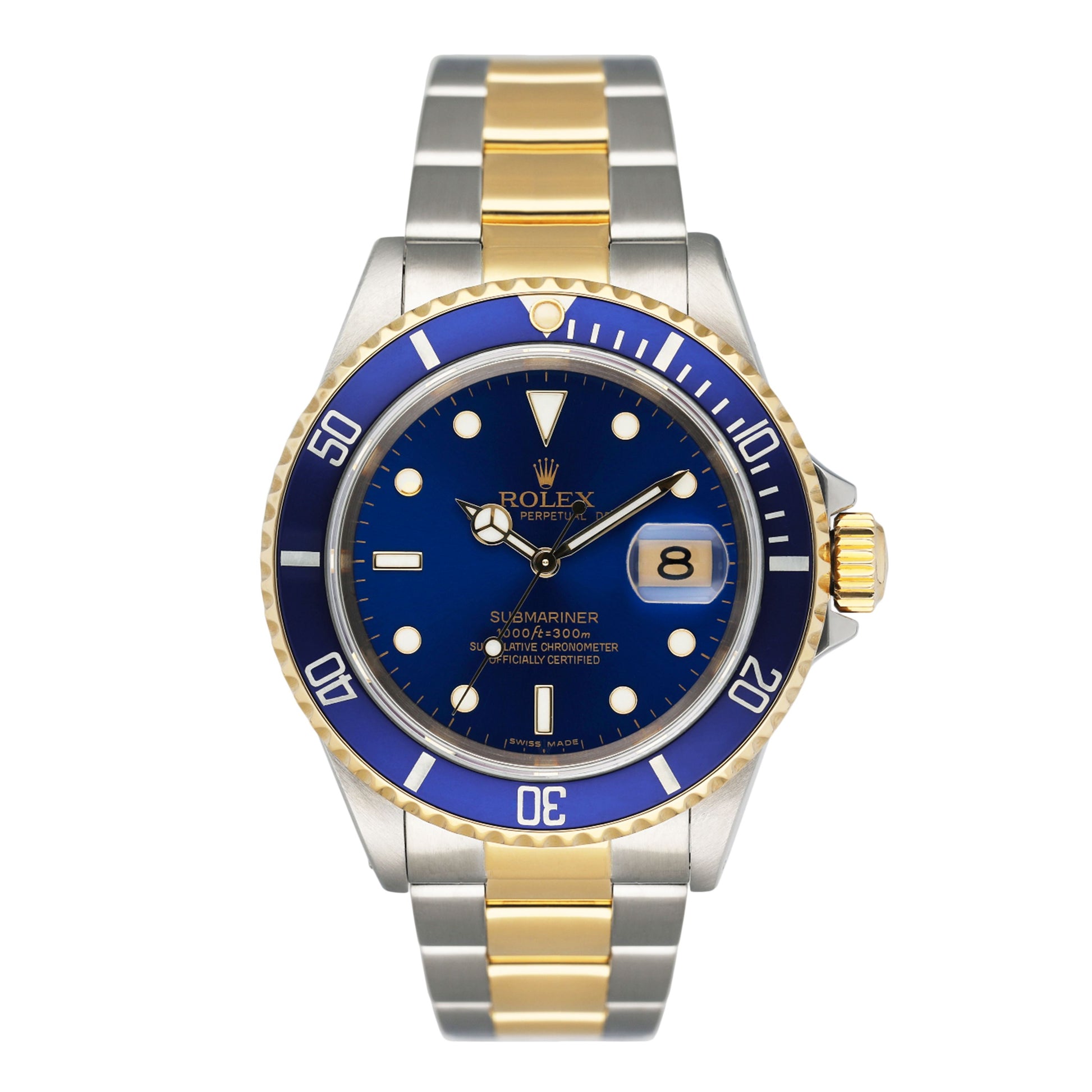 Rolex Submariner 16613 Blue Dial Mens Watch - Virtual