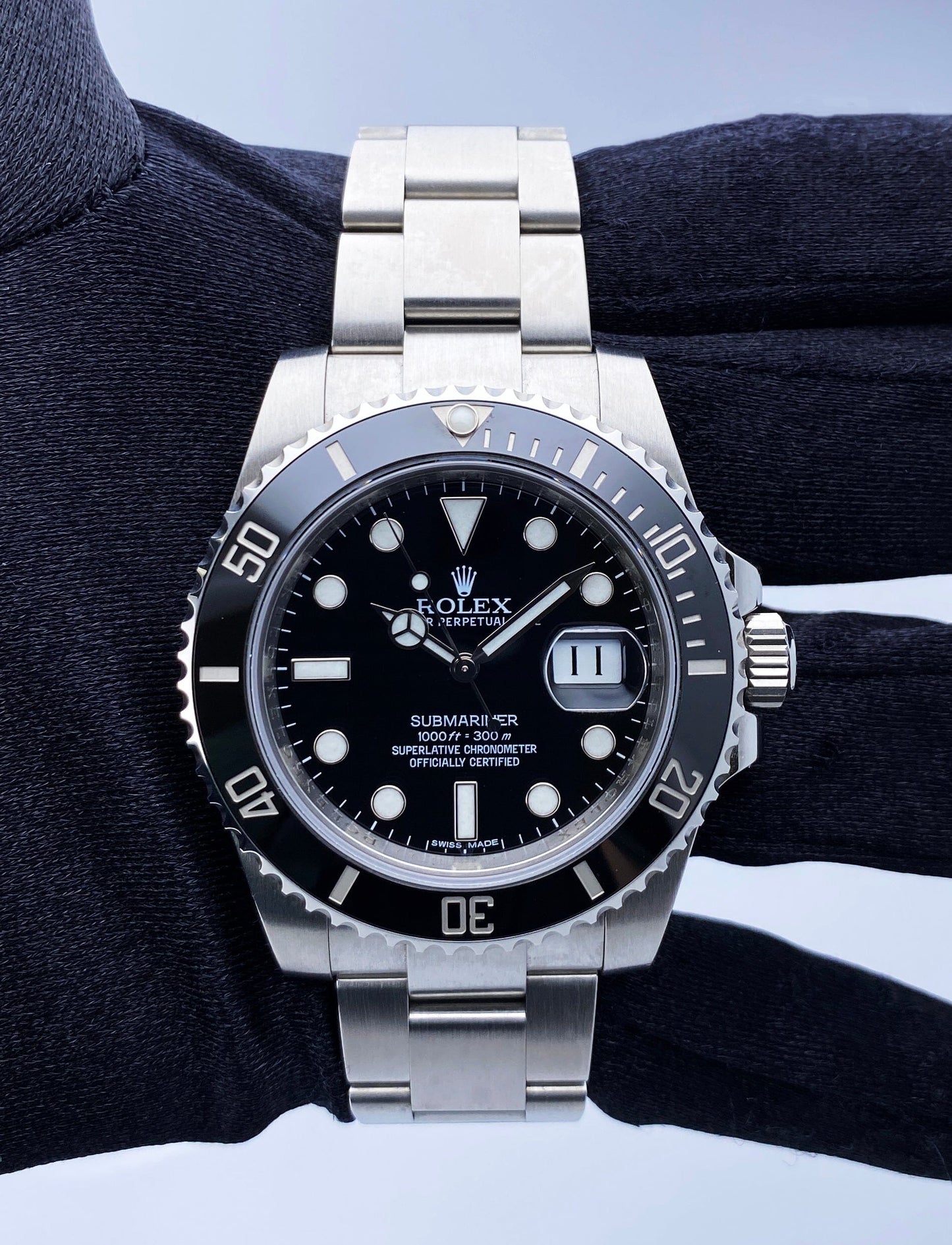 Rolex Submariner Date 116610LN Black Dial Mens Watch Box Papers