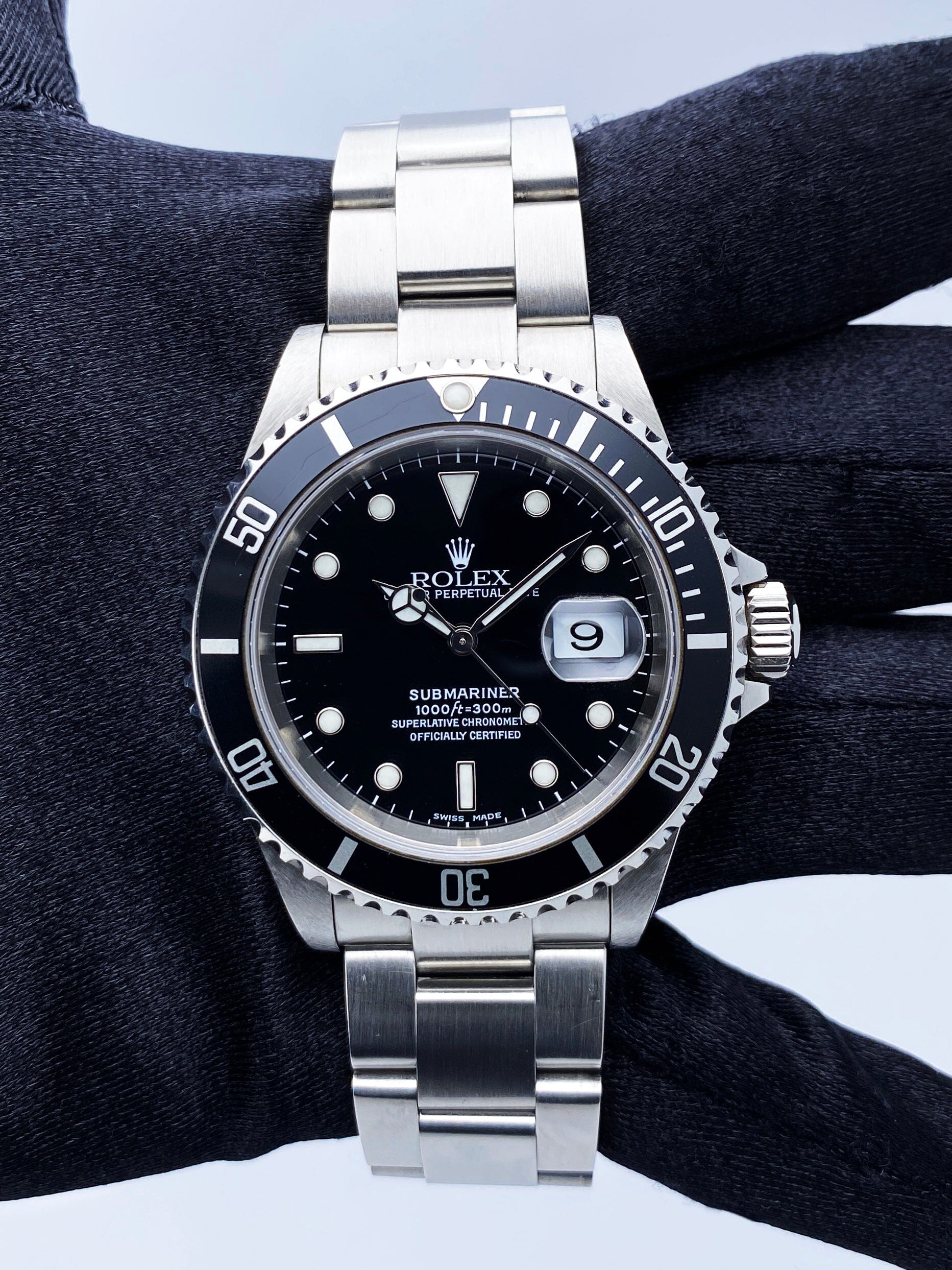 Rolex Submariner Date 16610 Mens Watch Box Papers - Virtual