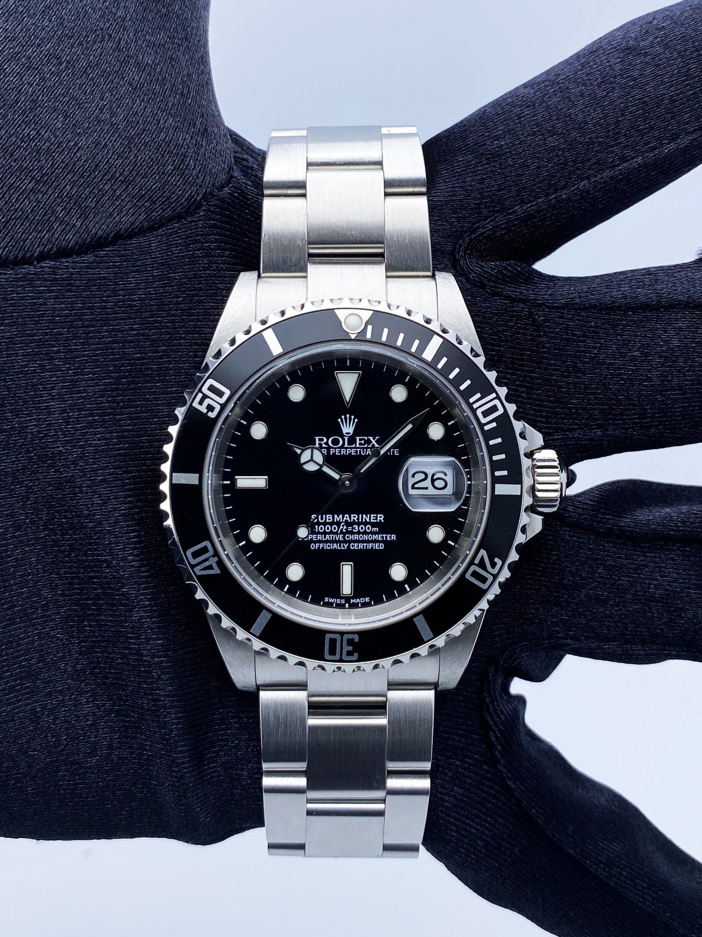 Rolex Submariner Date 16610 Mens Watch Box Papers - Virtual