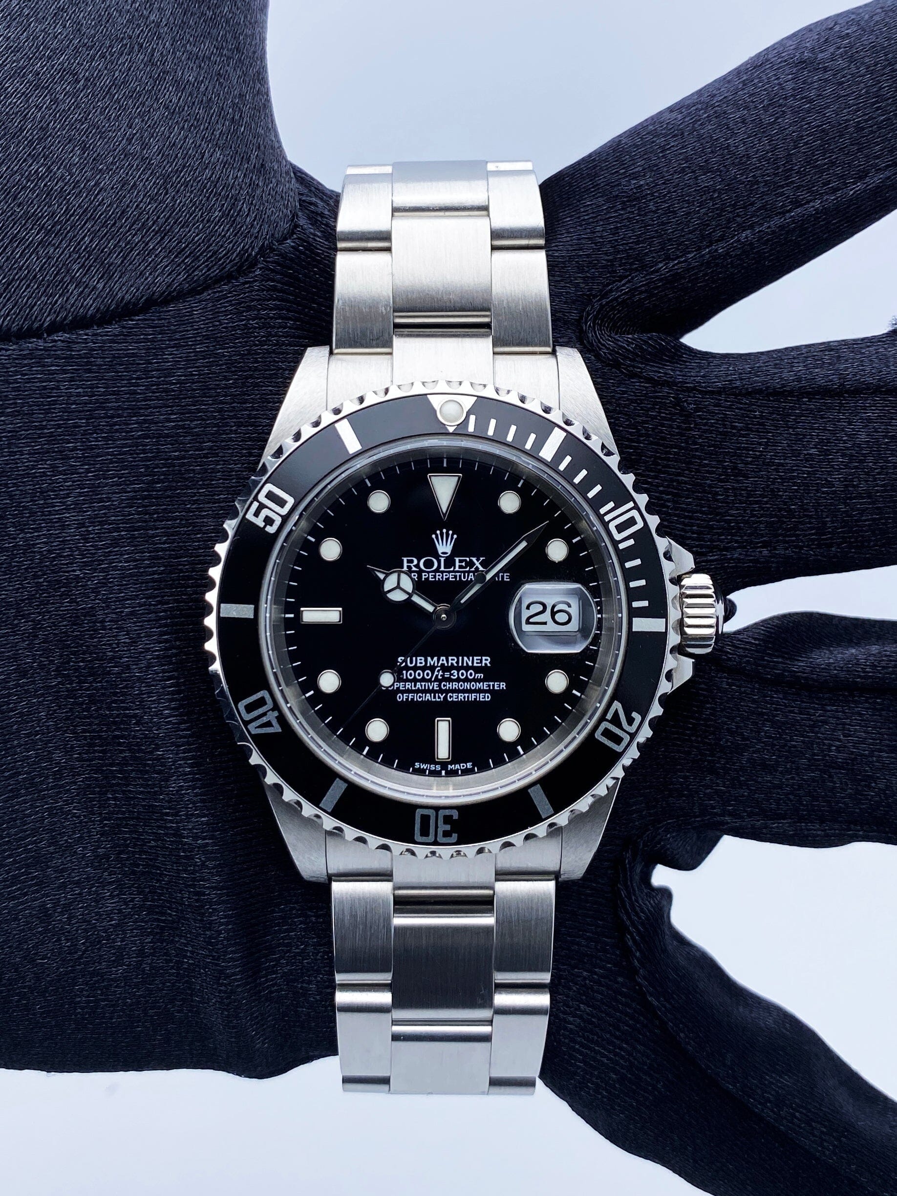 Rolex Submariner Date 16610 Mens Watch Box Papers - Virtual