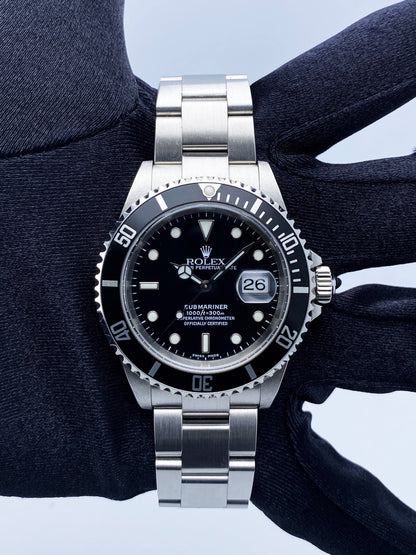 Rolex Submariner Date 16610 Mens Watch Box Papers - Virtual