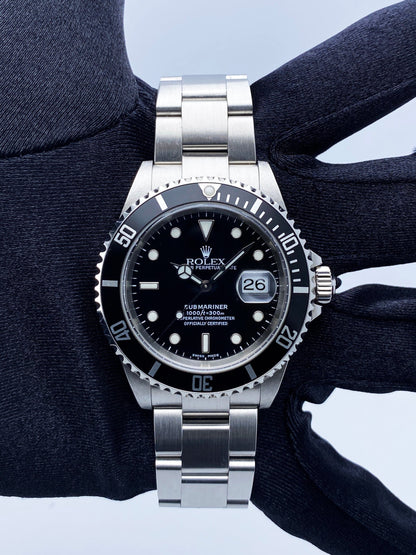 Rolex Submariner Date 16610 Mens Watch Box Papers - Virtual