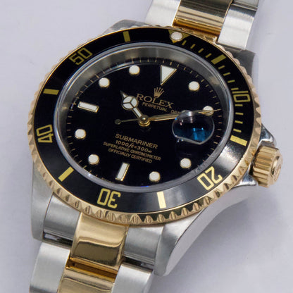 Rolex Submariner Date 16613 Black Dial Mens Watch - Virtual
