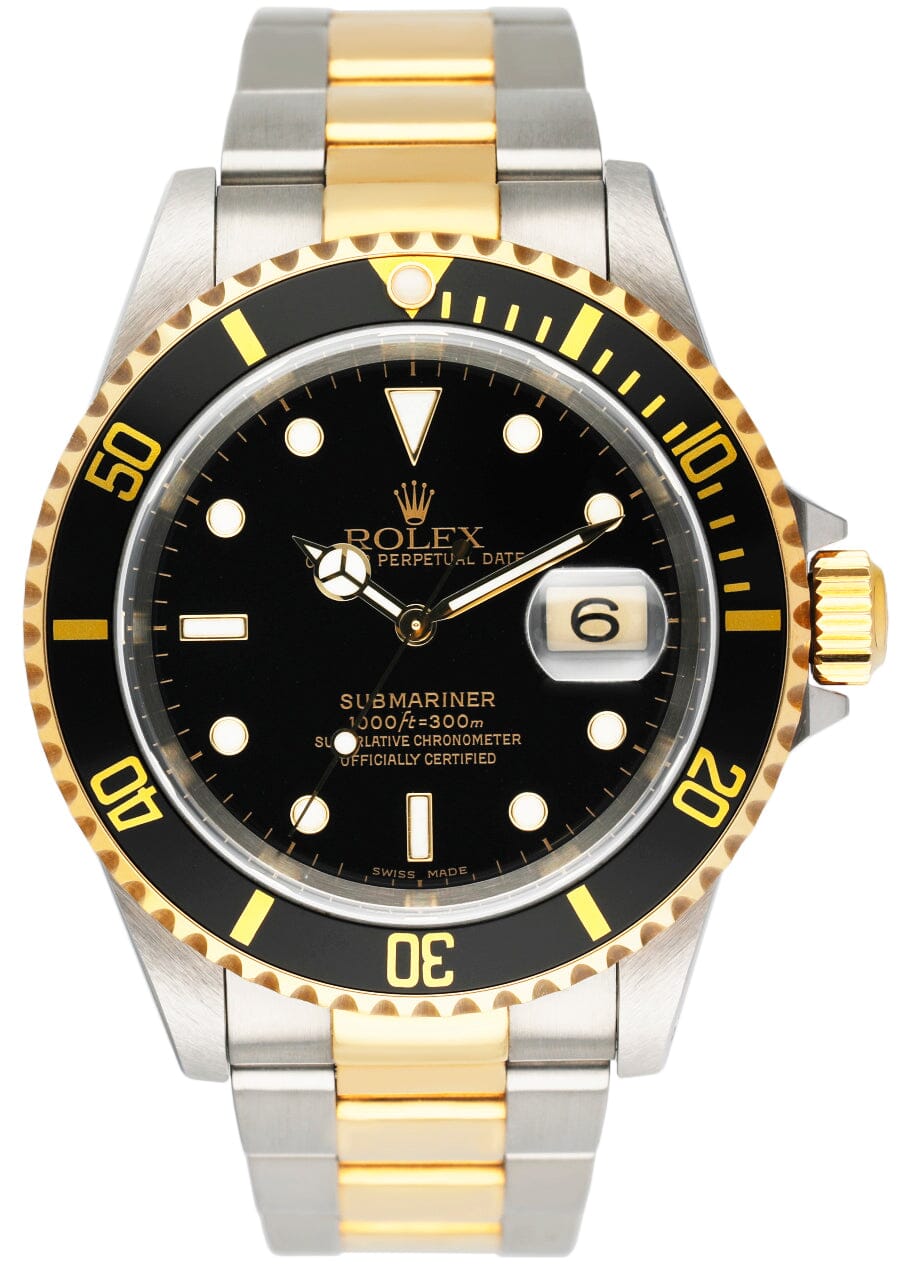Rolex Submariner Date 16613 Black Dial Mens Watch - Virtual