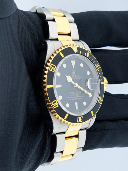Rolex Submariner Date 16613 Black Dial Mens Watch - Virtual