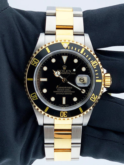 Rolex Submariner Date 16613 Black Dial Mens Watch - Virtual