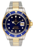 Rolex Submariner Date 16613 Blue Dial Mens Watch Box Papers - Wristwatch