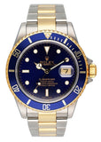 Rolex Submariner Date 16613 Blue Dial Mens Watch Box Papers - Wristwatch