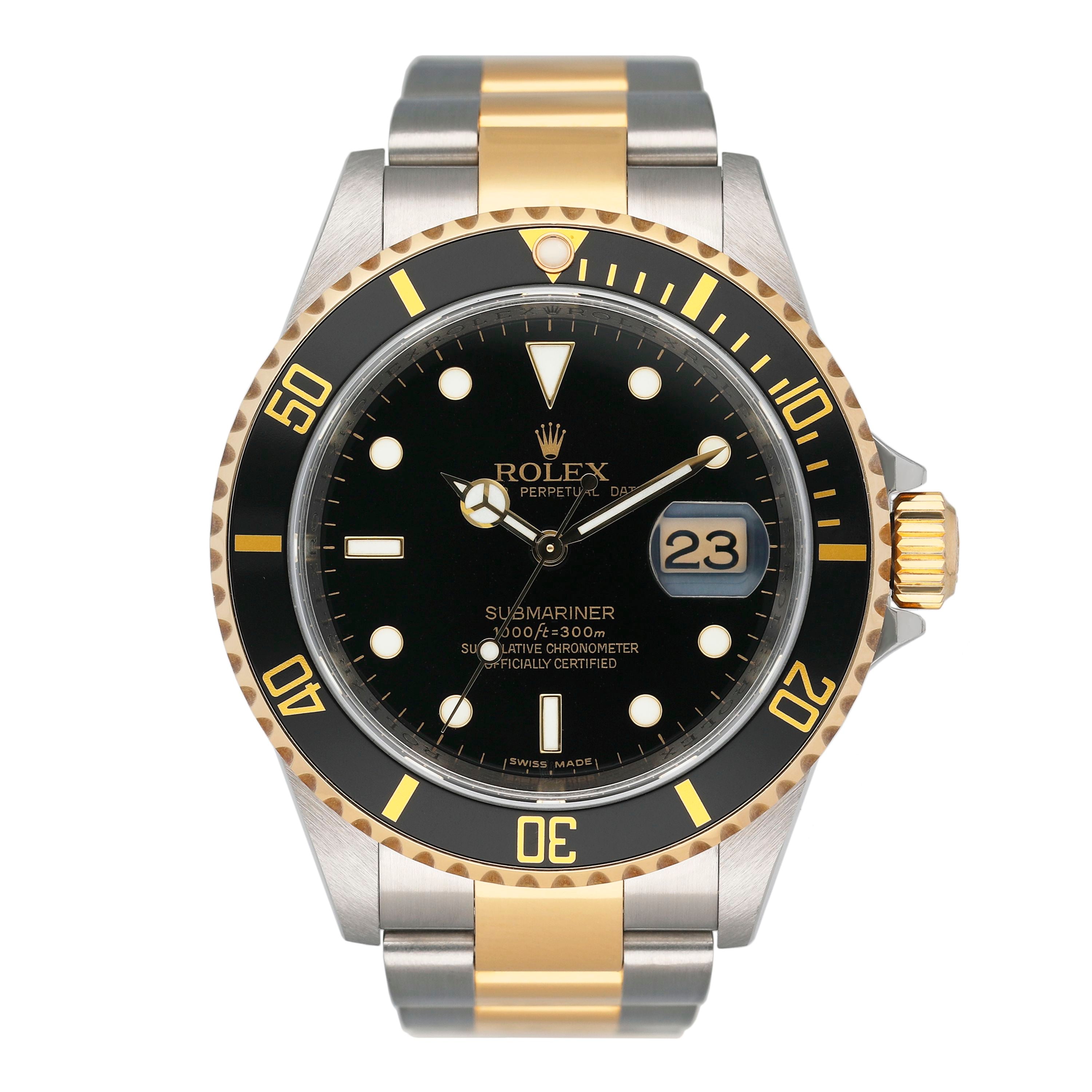 Rolex Submariner Date 16613LN Black Dial Mens Watch Box – Phigora