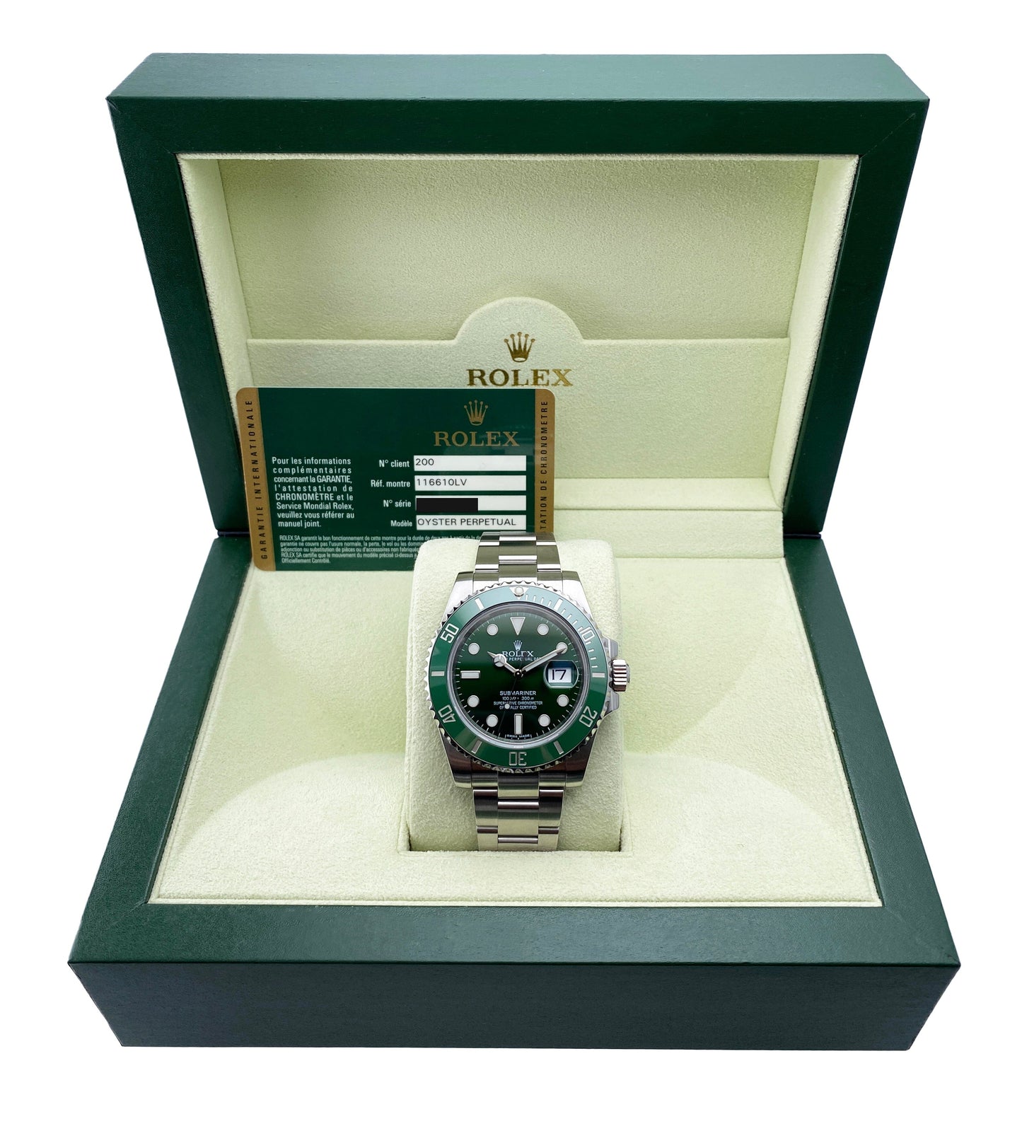 Rolex Submariner Date ’Hulk’ 116610LV Mens Watch Box Papers - Watches