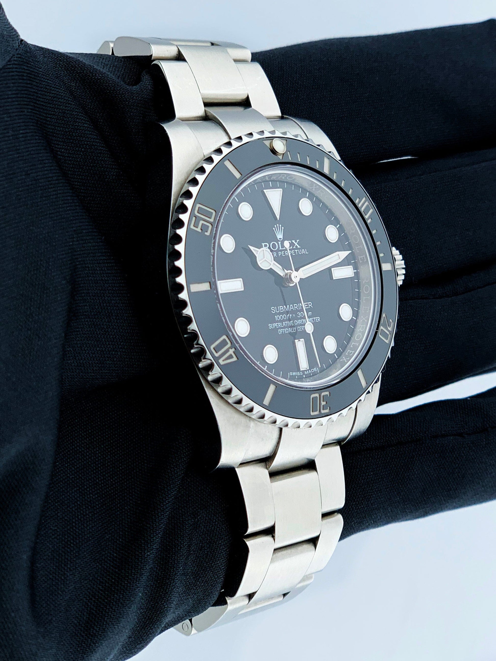 Rolex Submariner No Date 114060 Ceramic Bezel Mens Watch Box Papers - Virtual