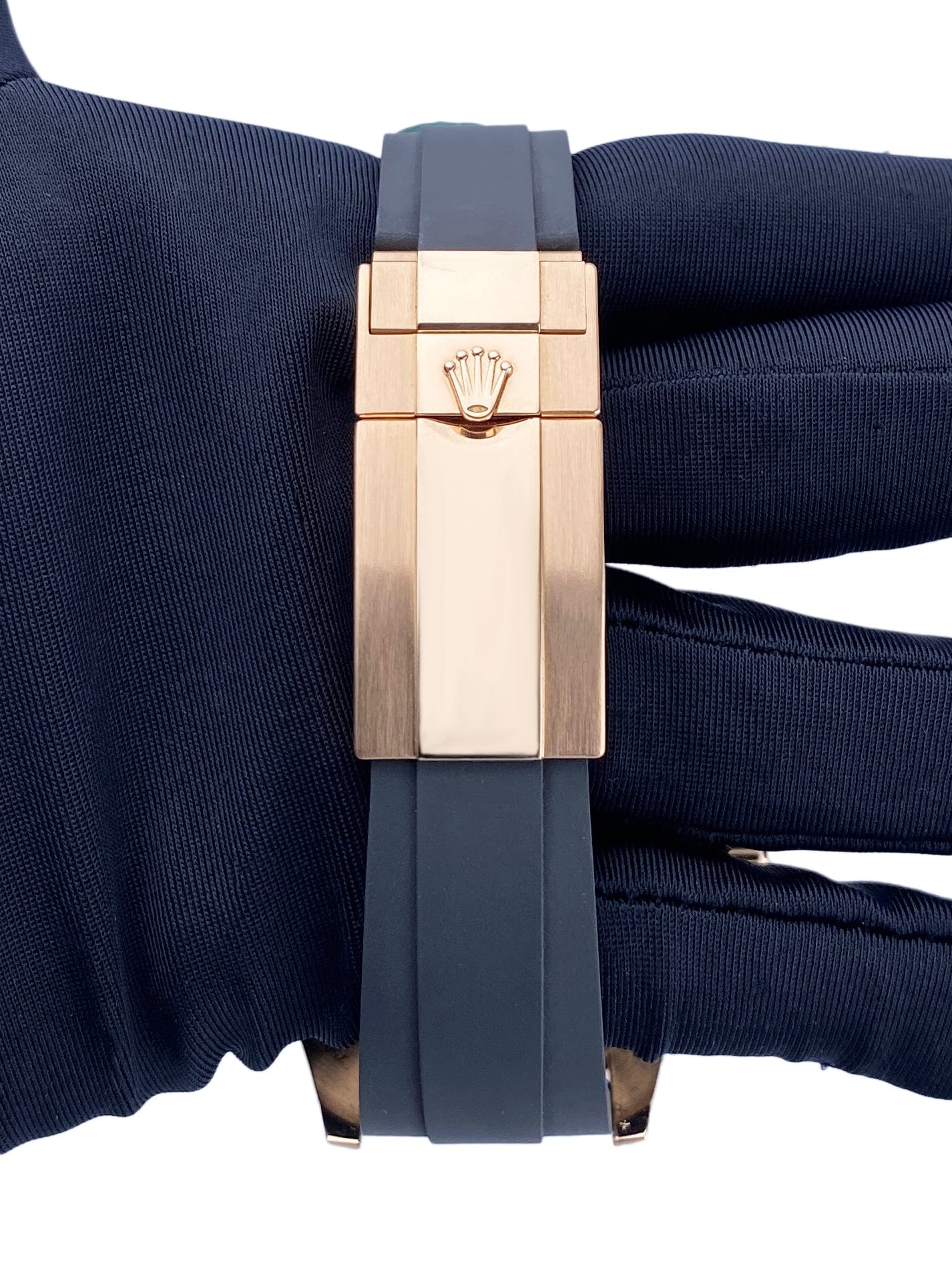Rolex Yacht-Master 116655 Black Dial 18K Rose Gold Mens Watch