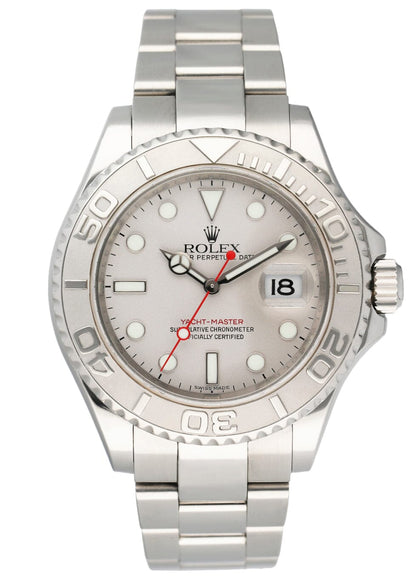 Rolex Yacht Master 16622 Platinum Bezel Engraved Rehaut Mens Watch - Virtual