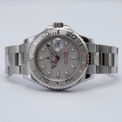 Rolex Yacht Master 16622 Platinum Bezel Engraved Rehaut Mens Watch - Watches