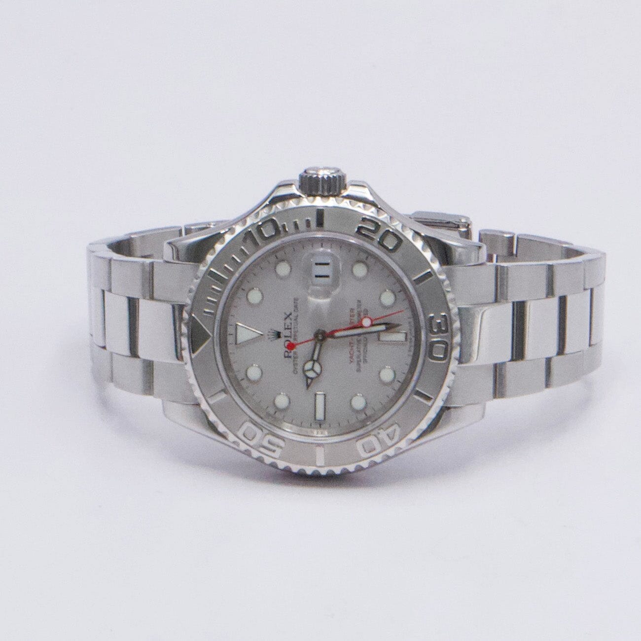 Rolex Yacht Master 16622 Platinum Bezel Engraved Rehaut Mens Watch - Virtual