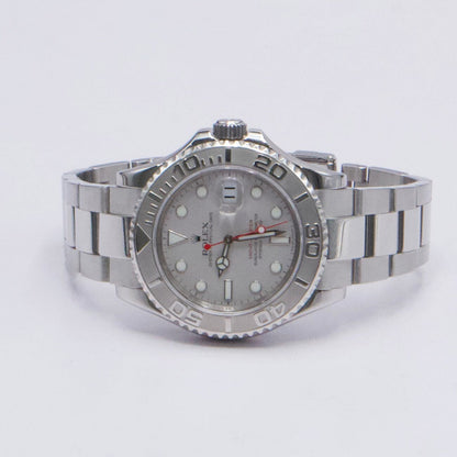 Rolex Yacht Master 16622 Platinum Bezel Engraved Rehaut Mens Watch - Virtual