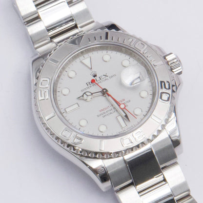 Rolex Yacht Master 16622 Platinum Bezel Engraved Rehaut Mens Watch - Virtual