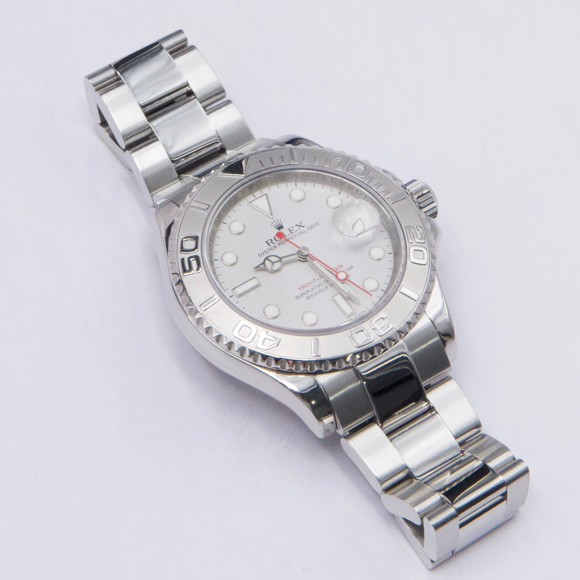 Rolex Yacht Master 16622 Platinum Bezel Engraved Rehaut Mens Watch - Virtual