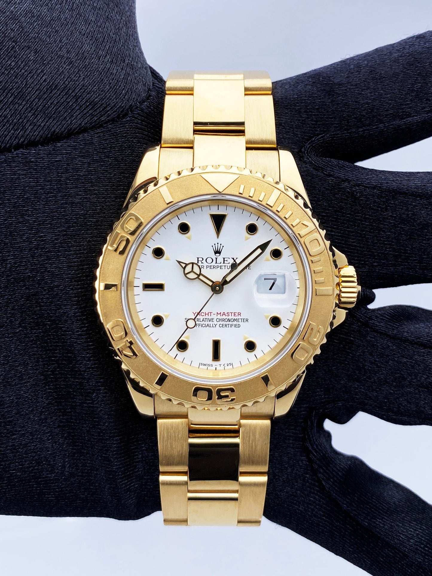 Rolex Yacht Master 16628 18K Yellow Gold Mens Watch
