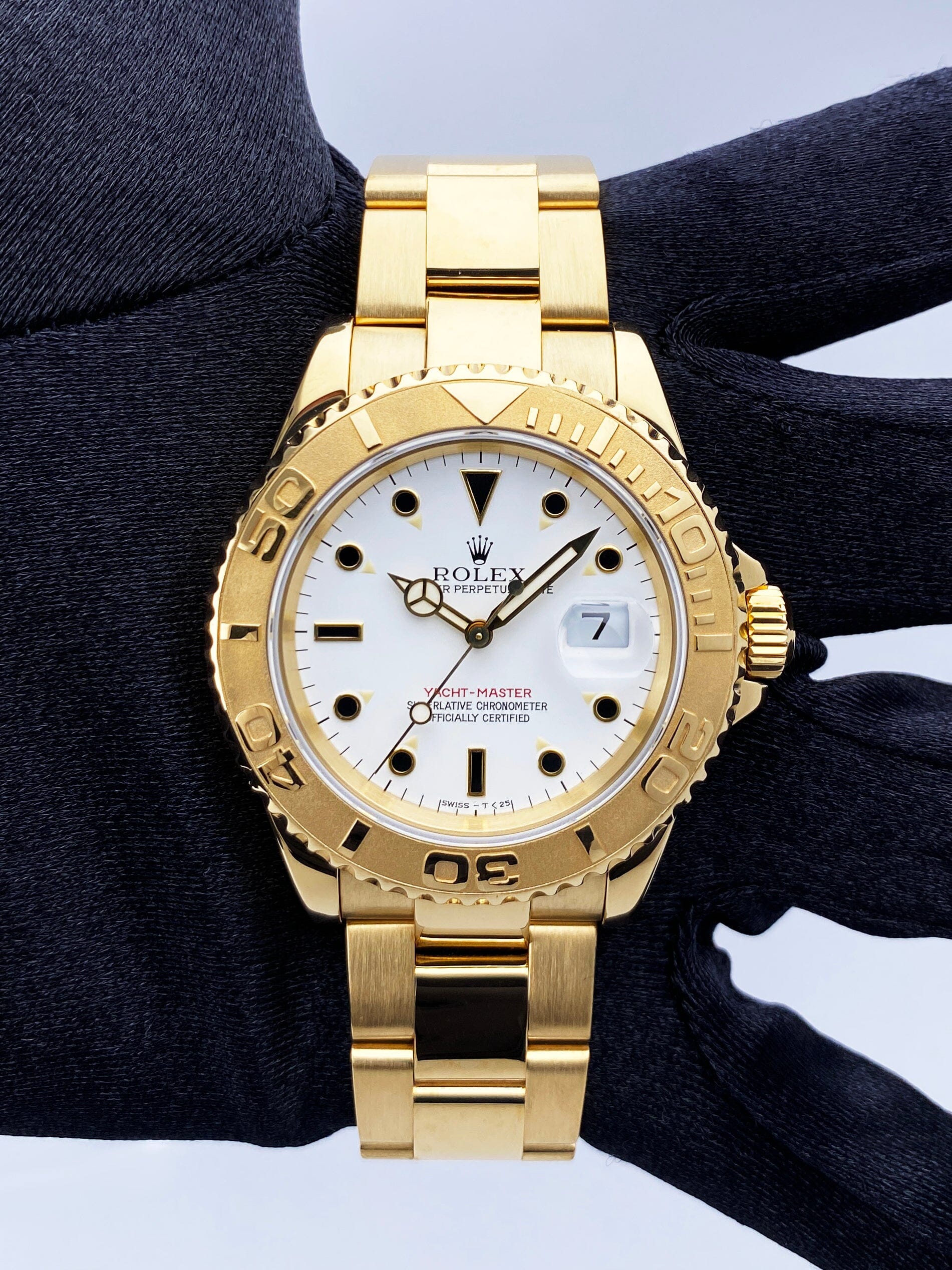 Rolex Yacht Master 16628 18K Yellow Gold Mens Watch