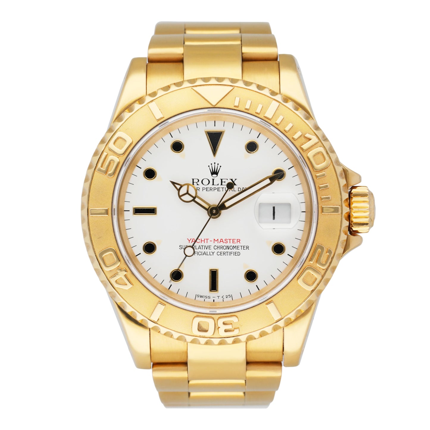 Rolex Yacht Master 16628 18K Yellow Gold Men's Watch