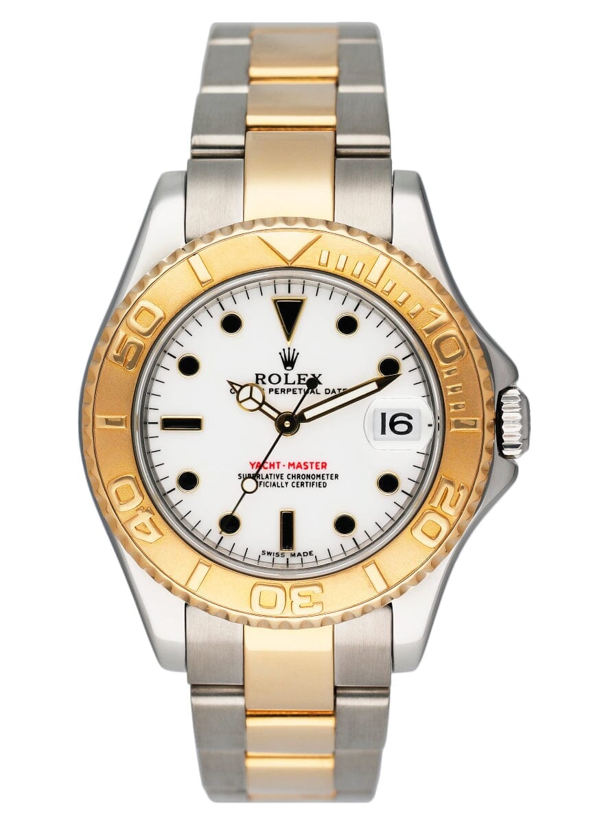 Rolex Yacht-Master 168623 White Dial Two-Tone Ladies Watch - Watches