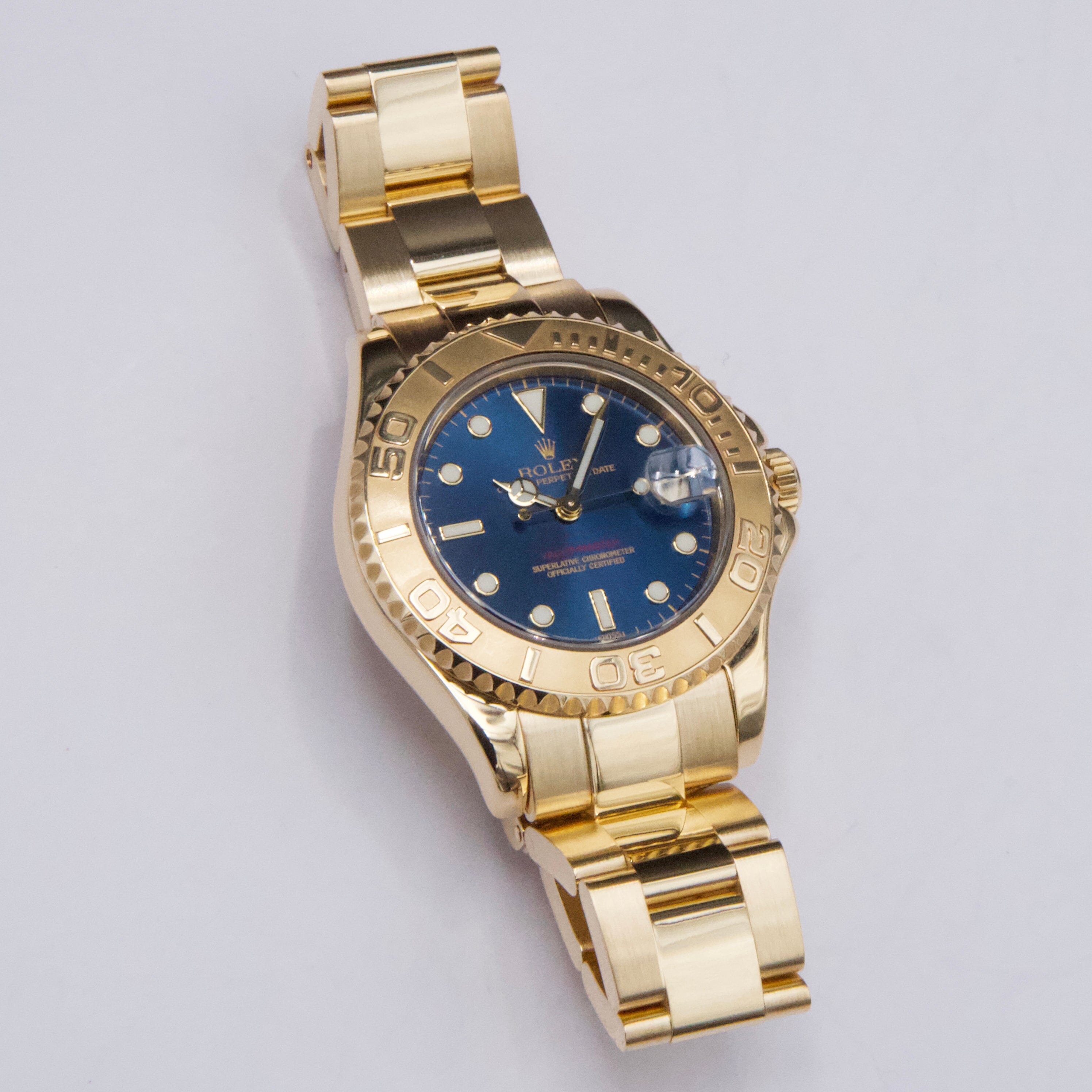 HAMMO /SAILFISH カーボン5'4 good size！ Rolex Yacht-Master 168628 Midsize Blue Dial Ladies Watch | – Phigora