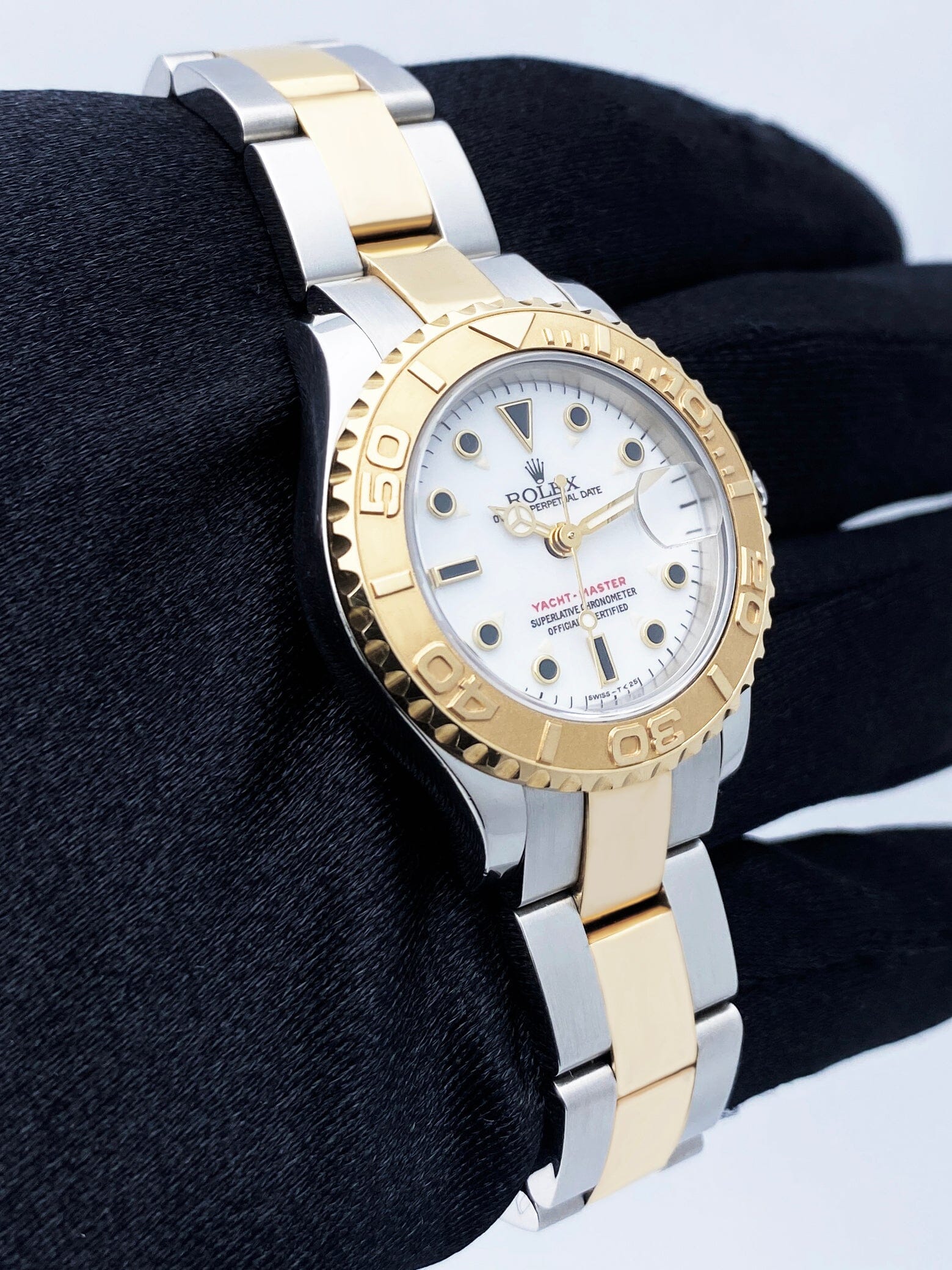 Rolex Yacht Master 69623 18K Yellow Gold Stainless Steel Ladies