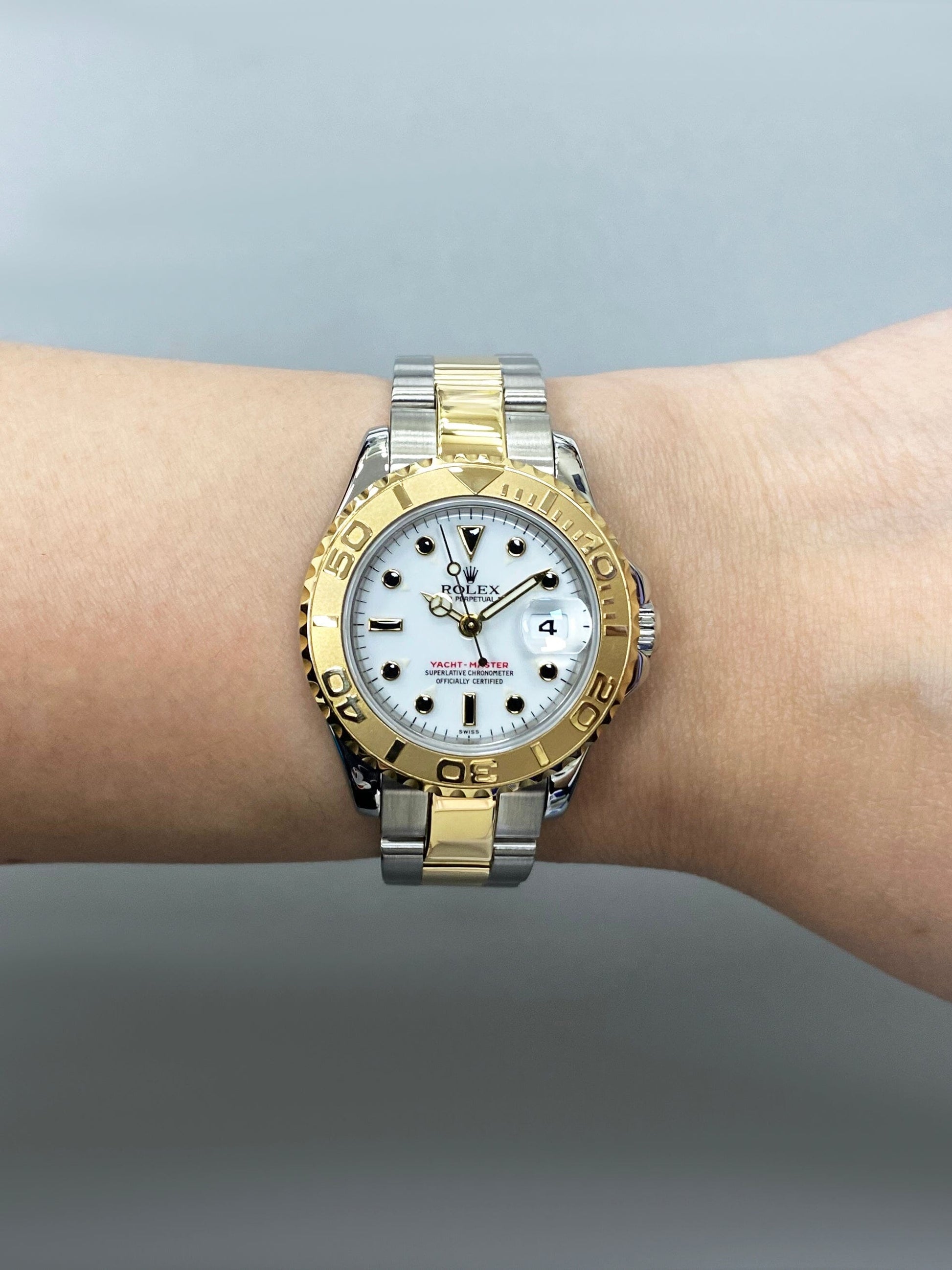 Rolex Yacht Master 69623 18K Yellow Gold Stainless Steel Ladies