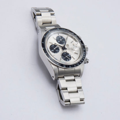 Tudor Oysterdate Big Block 79160 Silver Dial Mens Watch With Papers - Watches