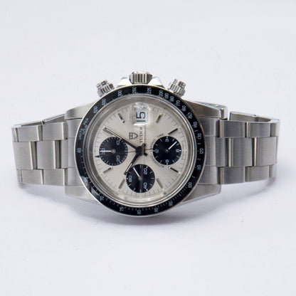 Tudor Oysterdate Big Block 79160 Silver Dial Mens Watch With Papers - Watches